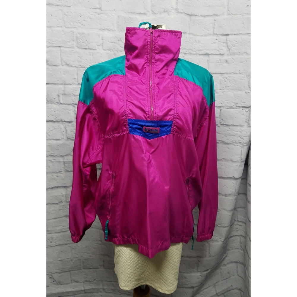 Vintage Columbia colorblock wind breaker